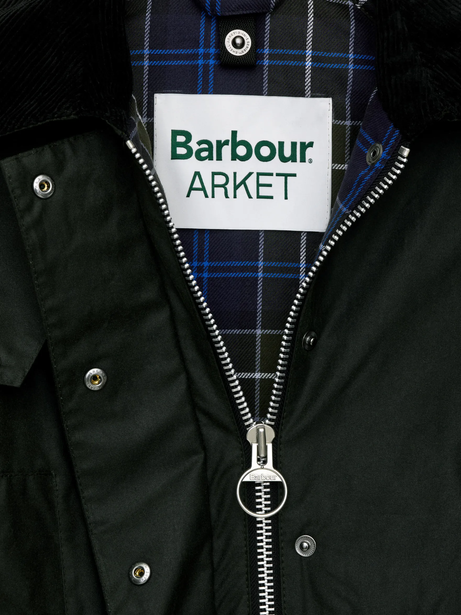 ARKET und Barbour gewachste Baumwolljacke