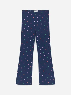 Ausgestellte gerippte Leggings
