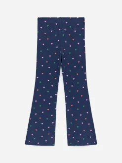 Ausgestellte gerippte Leggings