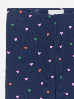 Ausgestellte gerippte Leggings