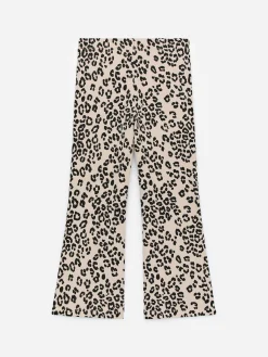 Ausgestellte gerippte Leggings