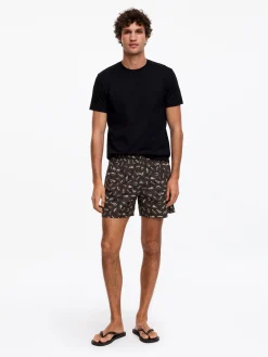Badeshorts mit Allover-Print