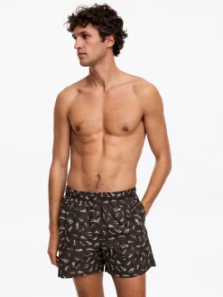 Badeshorts mit Allover-Print