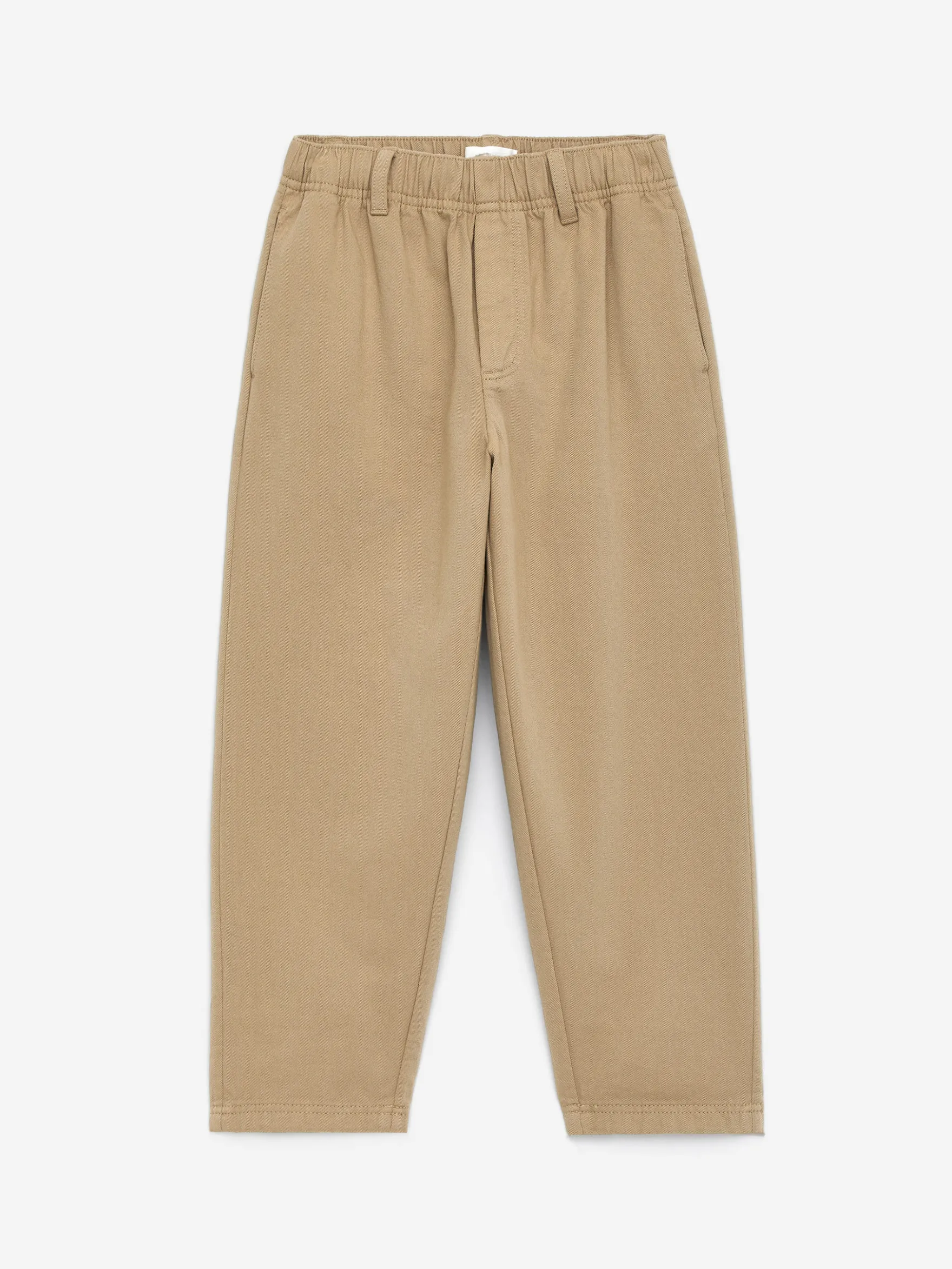 Baumwoll-Chino mit schmal zulaufendem Bein