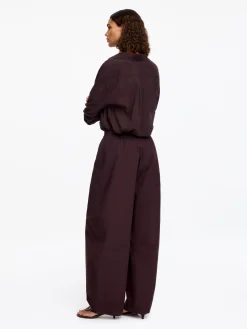 Baumwollhose mit Barrel Leg