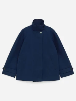 Baumwolljacke mit Stehkragen