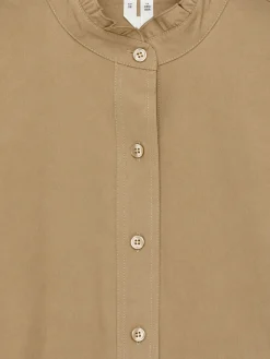 Baumwollkleid mit Rüschen