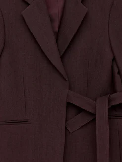 Baumwoll-Leinen-Blazer