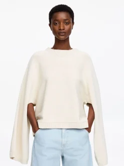 Baumwollpullover mit Cut-out
