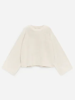 Baumwollpullover mit Cut-out