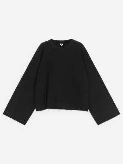 Baumwollpullover mit Cut-out
