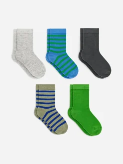 Baumwollsocken, 5er-Pack