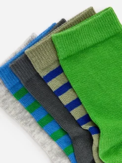 Baumwollsocken, 5er-Pack