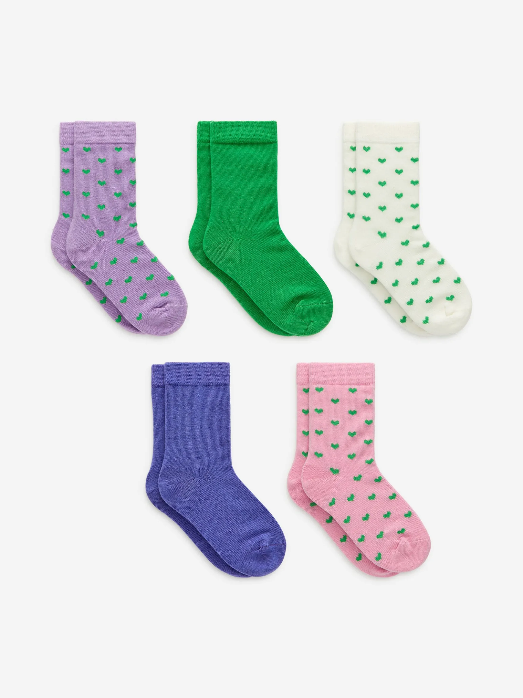 Baumwollsocken, 5er-Pack