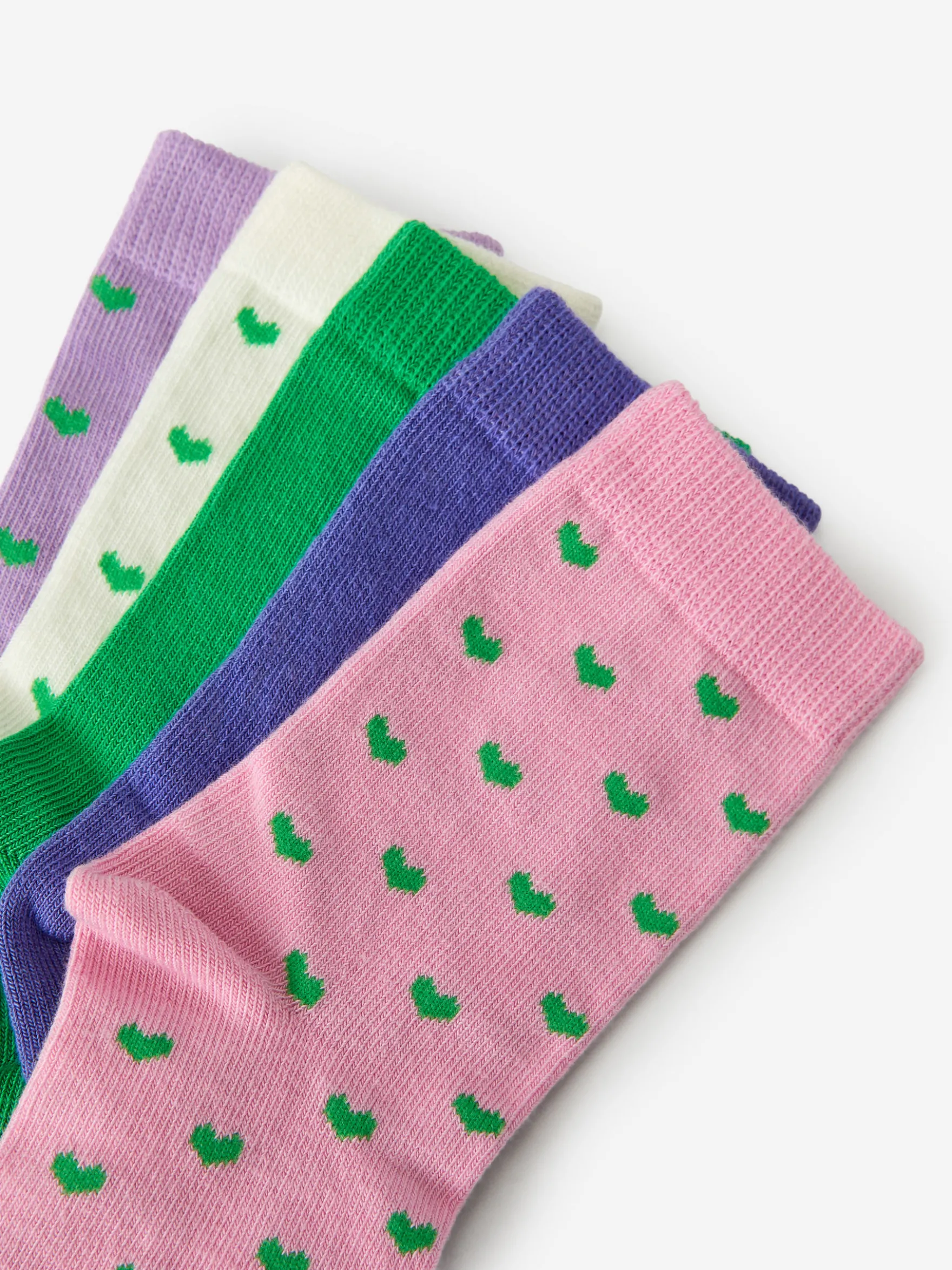 Baumwollsocken, 5er-Pack
