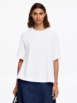 Baumwoll-T-Shirt in A-Linie
