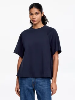 Baumwoll-T-Shirt in A-Linie