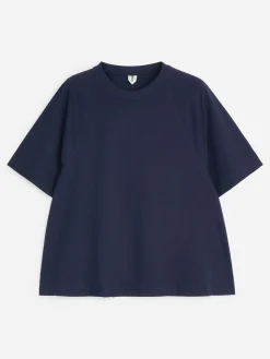 Baumwoll-T-Shirt in A-Linie