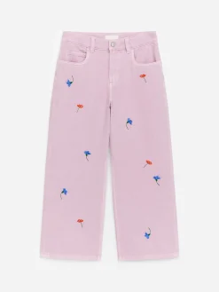 Bestickte Jeans