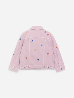 Bestickte Jeansjacke