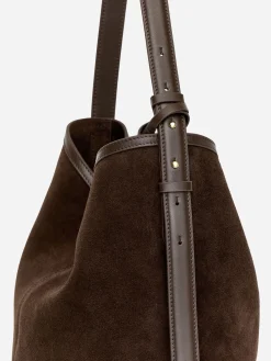 Beuteltasche aus Spaltvelours