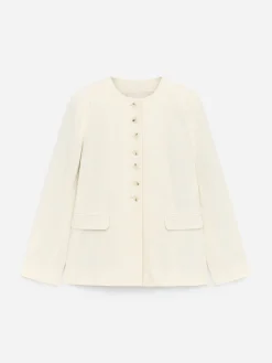 Blazer aus Leinenmischung