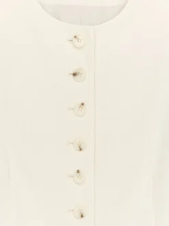 Blazer aus Leinenmischung