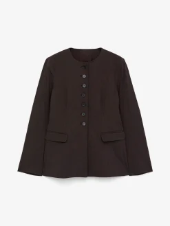 Blazer aus Leinenmischung