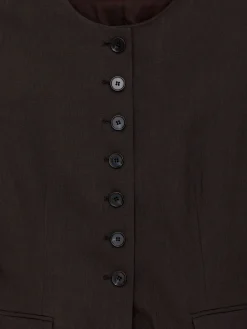 Blazer aus Leinenmischung