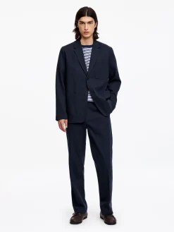 Blazer aus Leinenmischung