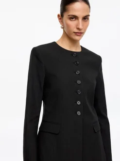 Blazer aus Leinenmischung