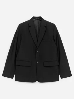 Blazer aus Wolle und Baumwolle