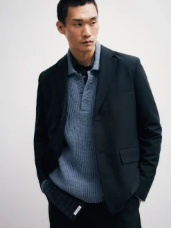 Blazer aus Wolle und Baumwolle