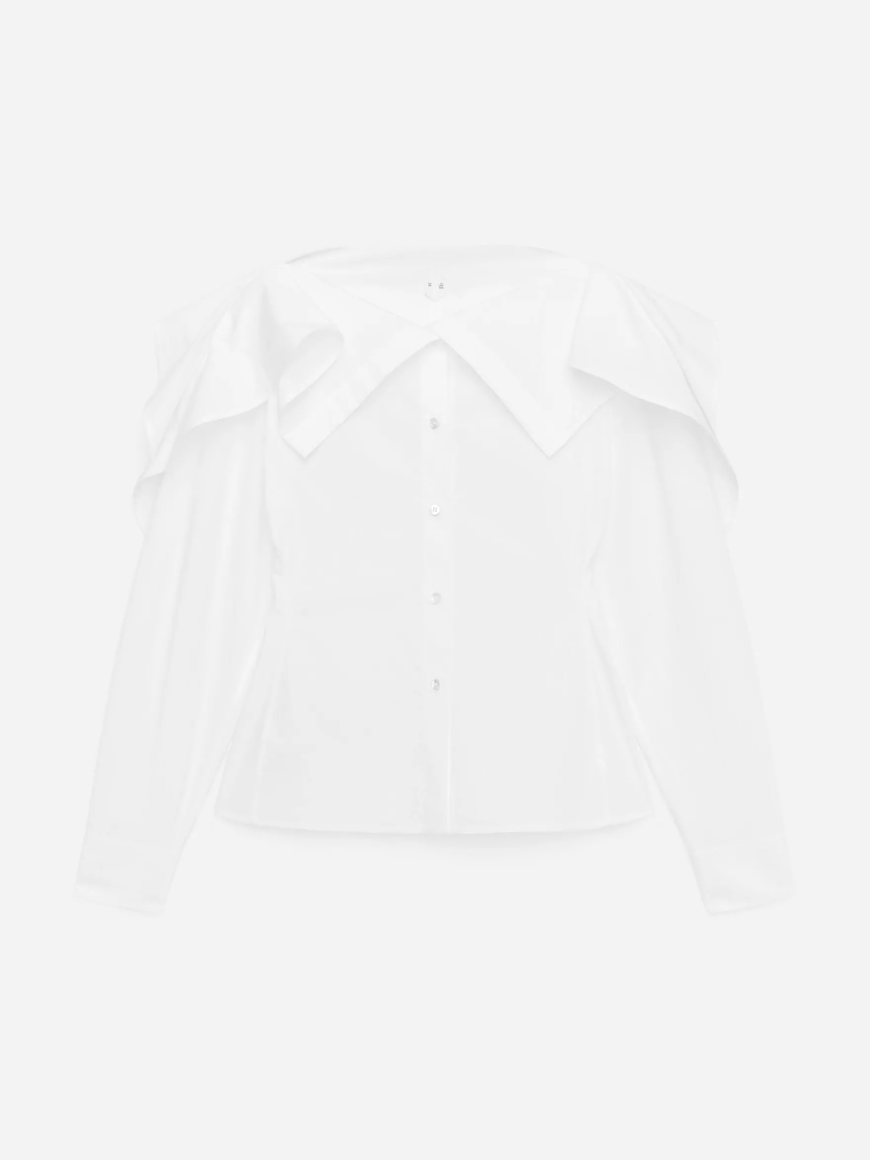 Bluse mit übergroßem Kragen