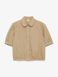 Bluse mit Bubikragen