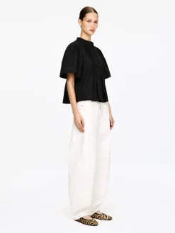Bluse mit Falten