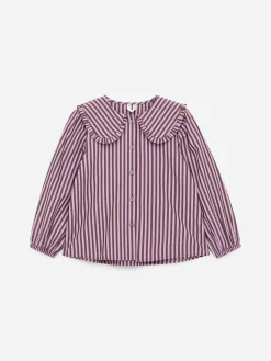 Bluse mit Rüschenkragen