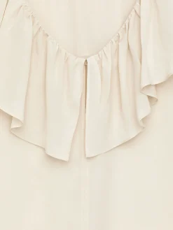 Bluse mit Rüschenkragen