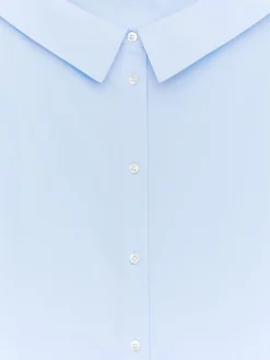 Bluse mit weitem Ausschnitt