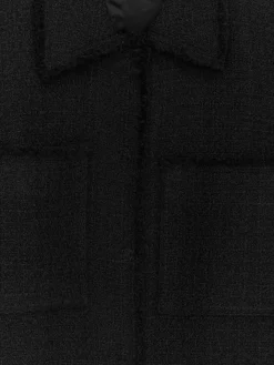 Bouclé-Jacke aus Wollmischung