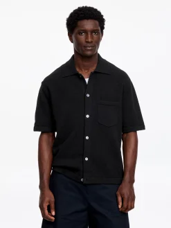 Bouclé-Poloshirt