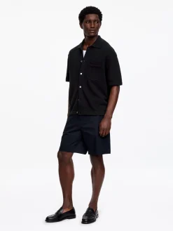 Bouclé-Poloshirt