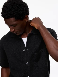 Bouclé-Poloshirt