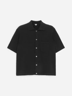 Bouclé-Poloshirt
