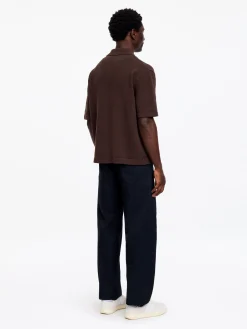 Bouclé-Poloshirt