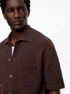 Bouclé-Poloshirt