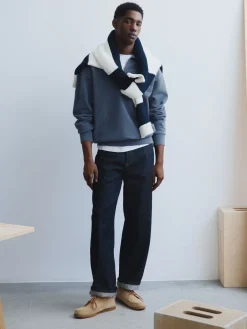 Bouclé-Pullover aus Baumwolle