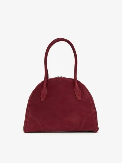 Bowlingtasche aus Spaltvelours