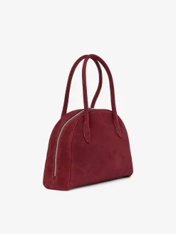 Bowlingtasche aus Spaltvelours