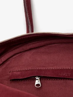 Bowlingtasche aus Spaltvelours
